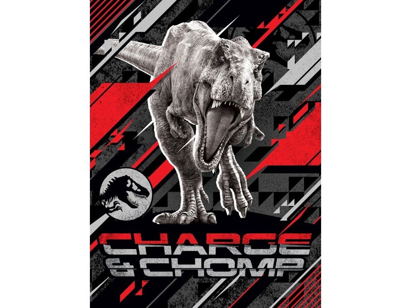 Jurassic World Fleece throw Charge - 130 x 170 cm - Polyester