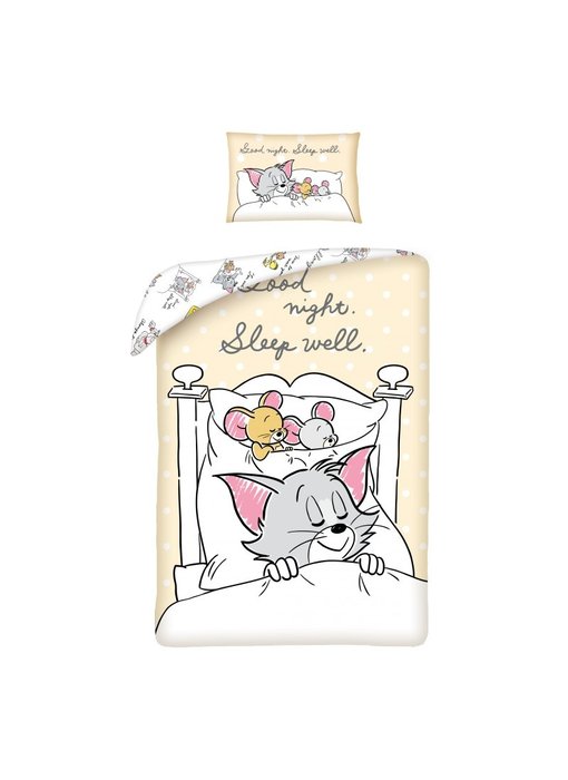 Tom and Jerry BABY Bettbezug Sleep Well 100x135cm