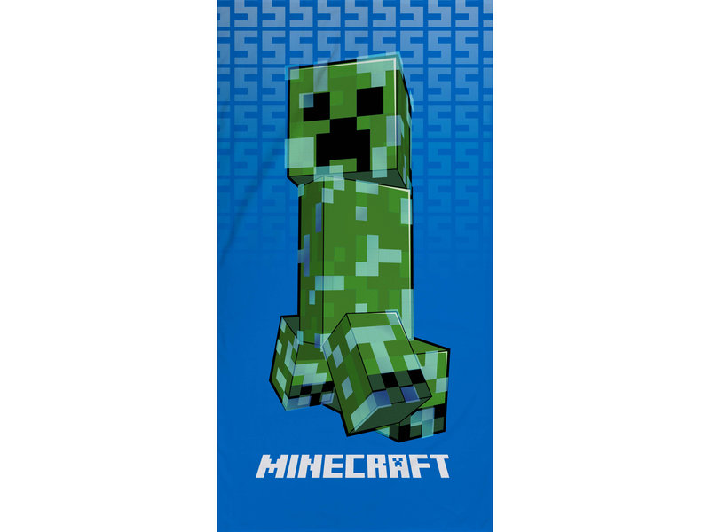Minecraft Serviette de plage, Creeper - 70 x 140 cm - Coton