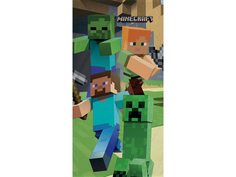 Minecraft Beach towel Danger - 70 x 140 cm - Cotton