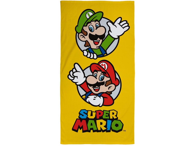 Super Mario Strandtuch Hey - 70 x 140 cm - Baumwolle