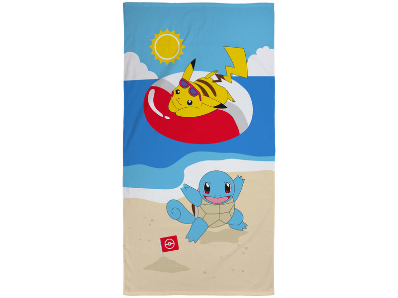 Pokémon Serviette de plage Squirtle - 70 x 140 cm - Coton