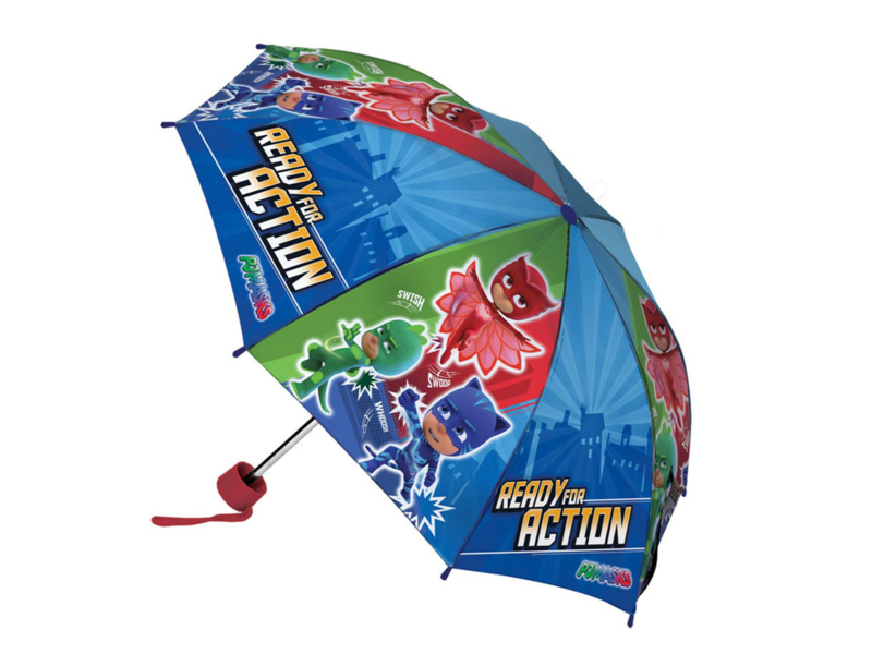 PJ Masks Umbrella, Ready for Action - Ø 96 x 24/55 cm - Polyester