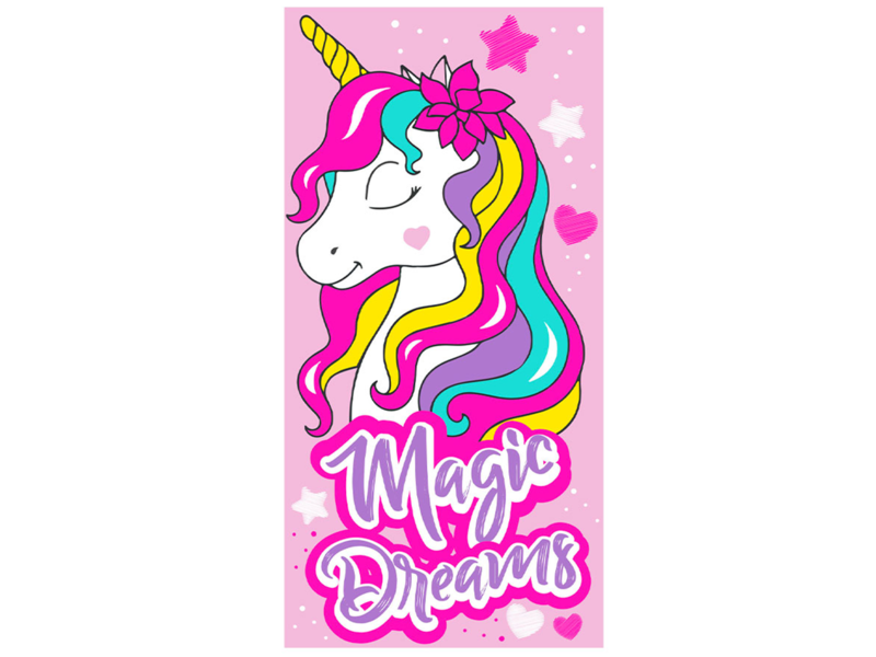 Unicorn Strandlaken, Magic Dreams - 70 x 140 cm - Polyester