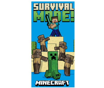 Minecraft Serviette de plage Survival Mode 70 x 140 cm Polyester