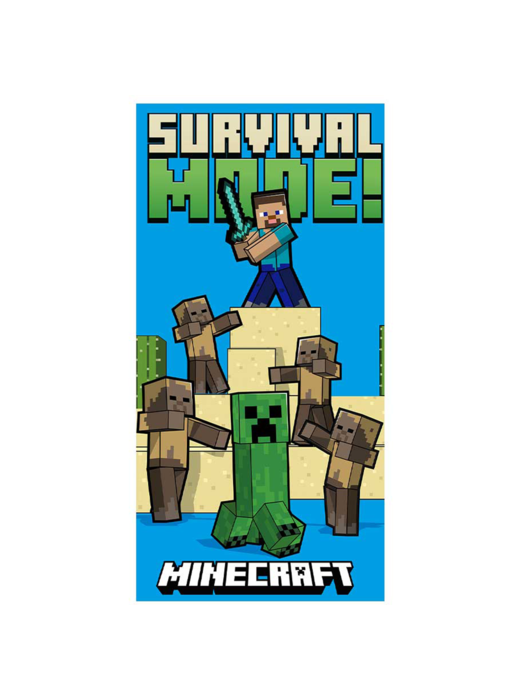 Minecraft Beach Towel Survival Mode 70 x 140 cm Polyester