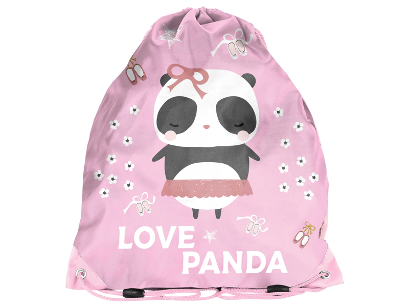 Panda Turnbeutel Love - 38 x 34 cm - Polyester