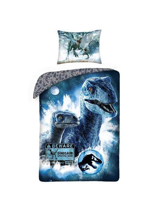 Jurassic World Duvet cover Beware 140 x 200 + 70 x 90 cm