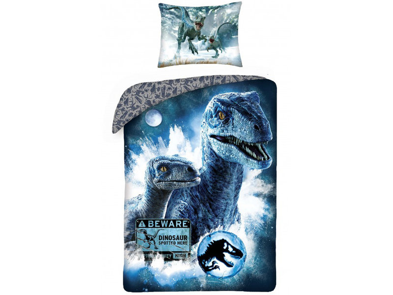 Jurassic World Bettbezug, Beware - Einzelbett - 140 x 200 cm - Baumwolle