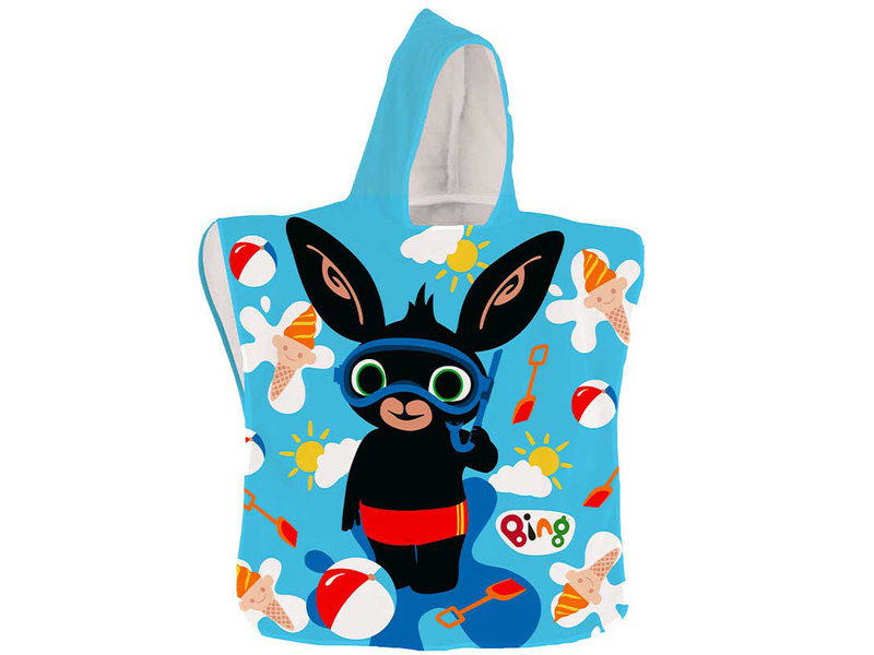 Bing Bunny Poncho, Plage - 50 x 100 cm - Polyester