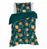 De Witte Lietaer Housse de couette Satin Bird of Paradise - Simple - 140 x 200/220 cm - Vert