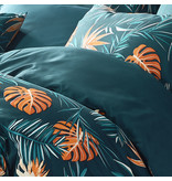 De Witte Lietaer Duvet cover Satin Bird of Paradise - Single - 140 x 200/220 cm - Green