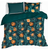 De Witte Lietaer Duvet cover Satin Bird of Paradise - Lits Jumeaux - 240 x 220 cm - Green