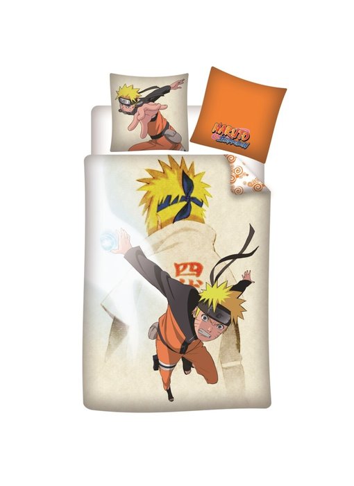 Naruto Bettbezug Ninja 140 x 200 cm 65 x 65 Baumwolle