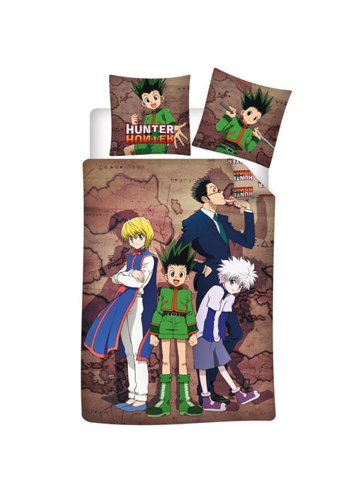 Hunter X Hunter Housse de couette Gon 140 x 200 cm 65 x 65 Coton