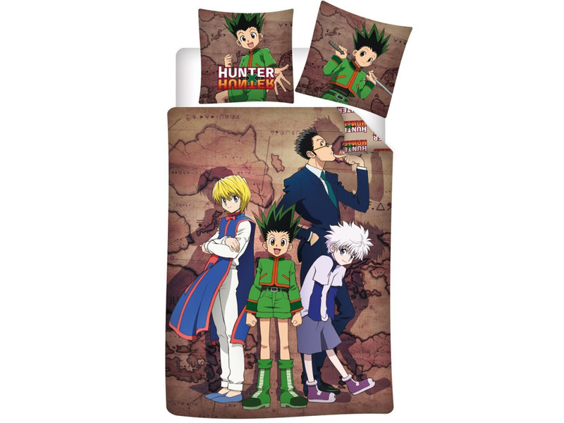 Hunter X Hunter Dekbedovertrek, Gon - Eenpersoons - 140 x 200 cm - Katoen