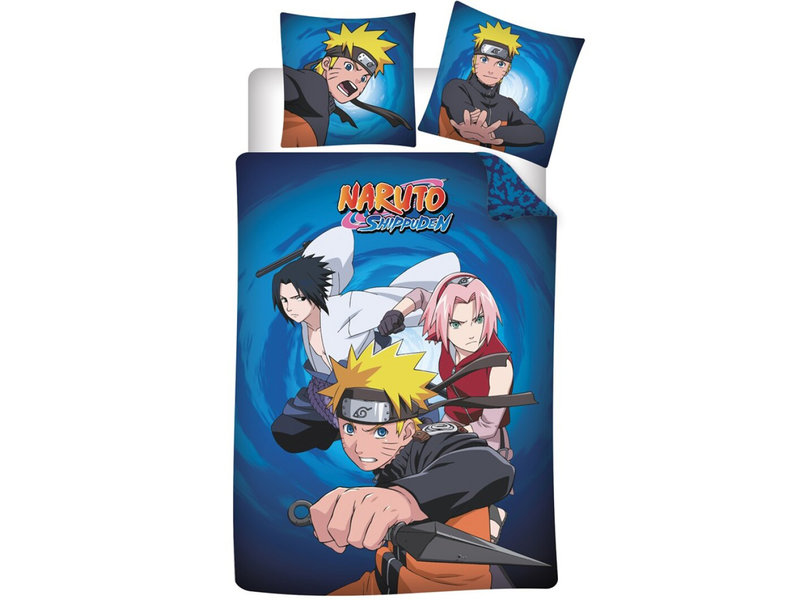 Naruto Housse de couette Kyuubi - Simple - 140 x 200 cm - Coton