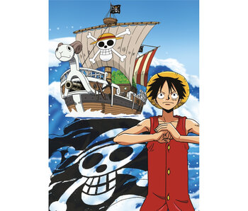 One Piece Fleeceplaid Luffy 100 x 140 cm - Polyester