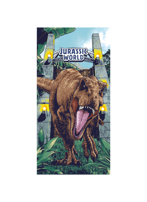 Jurassic World Beach towel Roar 70 x 140 cm Cotton