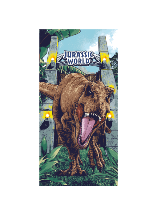 Jurassic World Strandtuch Roar 70 x 140 cm Baumwolle