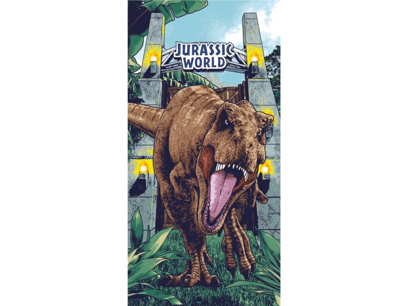 Jurassic World Beach towel Roar - 70 x 140 cm - Cotton