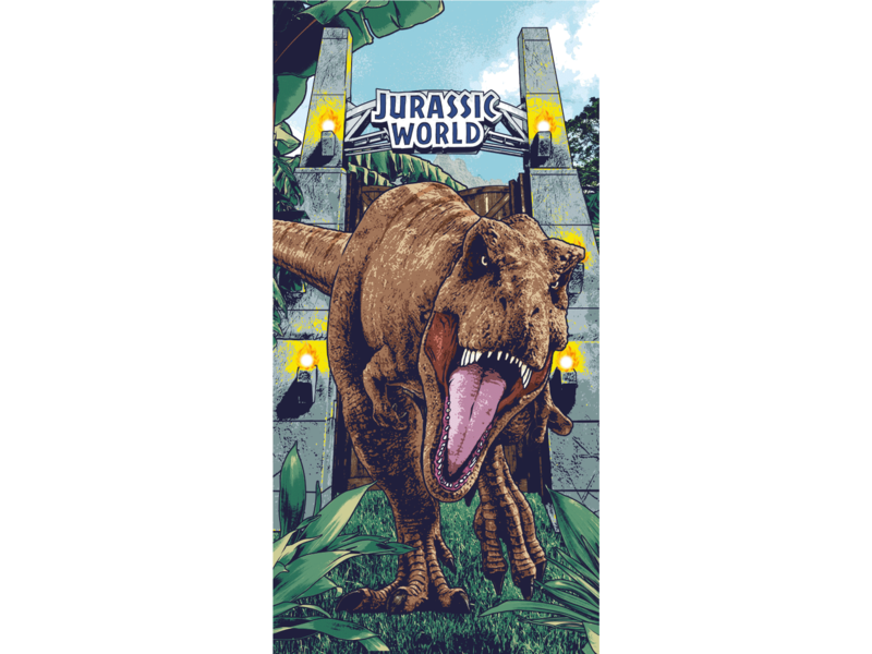 Jurassic World Strandtuch Roar - 70 x 140 cm - Baumwolle