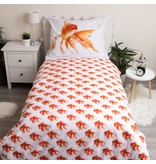 Animal Pictures Bettbezug, Goldfisch – Einzelbett – 140 x 200 cm – Baumwolle