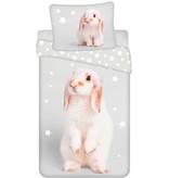 Animal Pictures Duvet cover, Rabbit - Single - 140 x 200 cm - Cotton