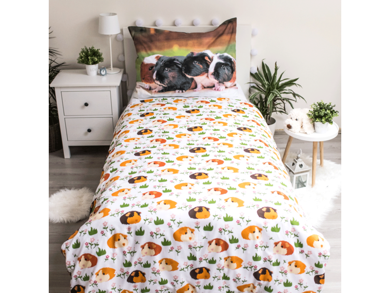 Animal Pictures Duvet cover, Guinea pig - Single - 140 x 200 cm - Cotton