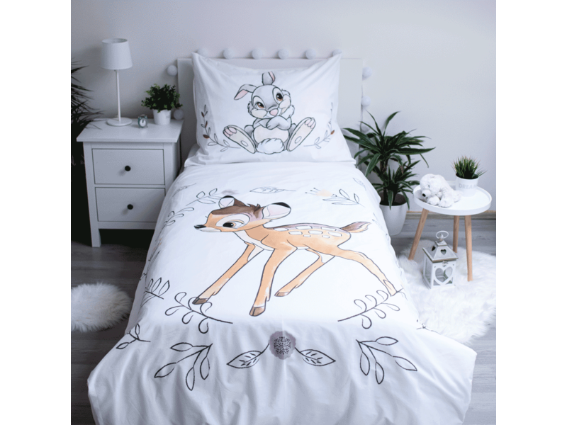 Disney Bambi Housse de couette, Circle - Simple - 140 x 200 cm - Coton