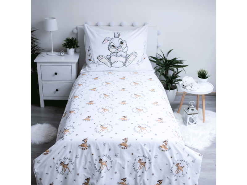 Disney Bambi Bettbezug, Circle – Einzelbett – 140 x 200 cm – Baumwolle