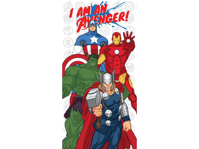 Marvel Avengers Serviette de plage True Heroes - 70 x 140 cm - Coton