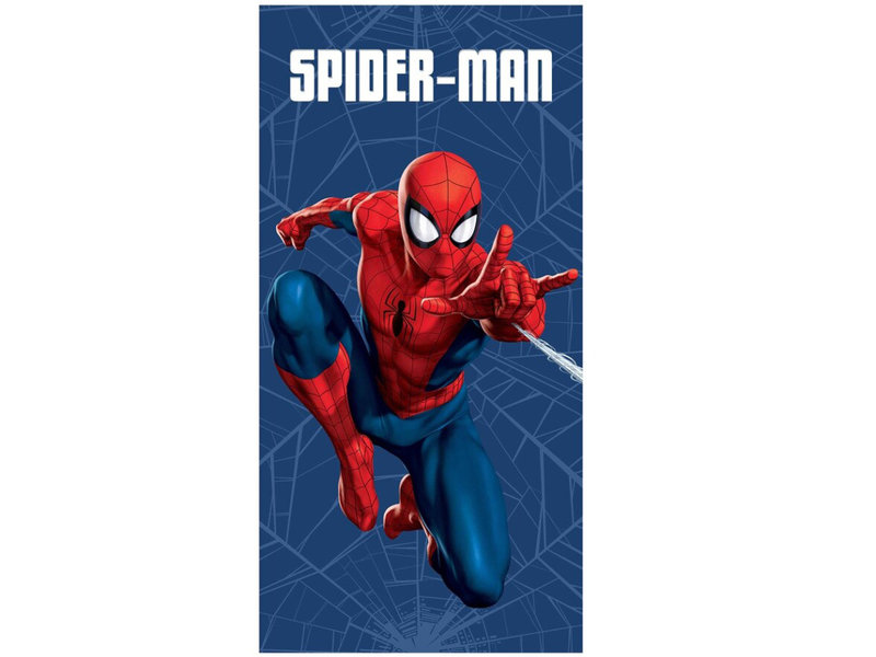 SpiderMan Strandlaken, Web - 70 x 140 cm - Katoen
