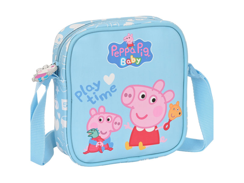 Kids 3 Piece Peppa Pig School Lunch Bag Set (26cm x 18cm x 10cm) - Matalan