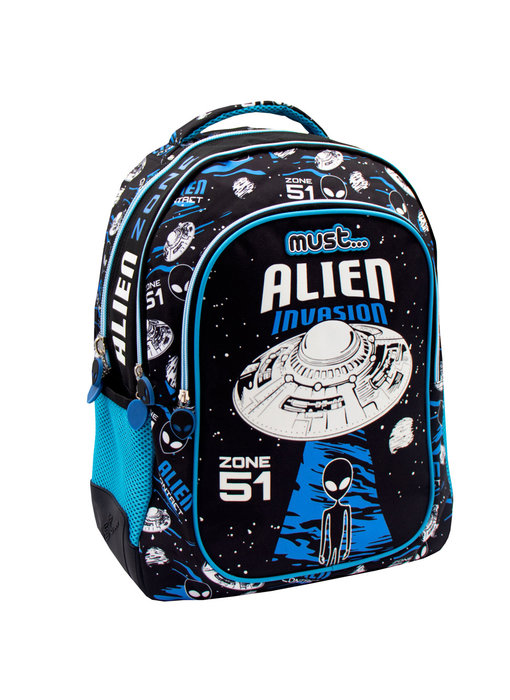 Must Rucksack Alien Invasion - Glow in the Dark - 43 x 32 x 18 cm