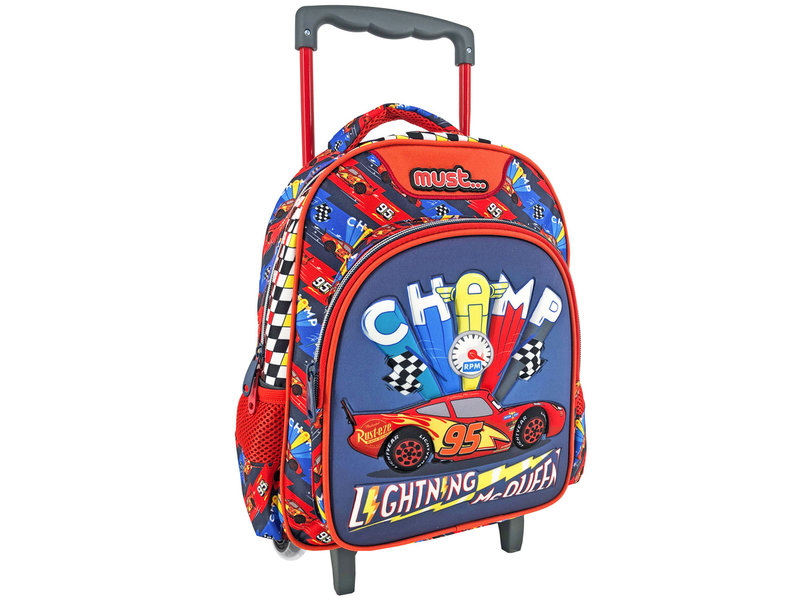 Disney Cars Backpack Trolley Champ - 31 x 27 x 10 cm - Polyester