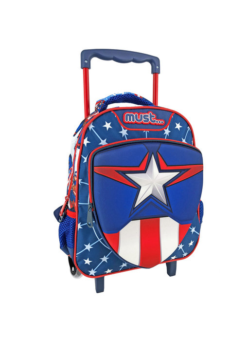 Marvel Avengers Rucksack-Trolley Captain America - 31 x 27 x 10 cm - Polyester