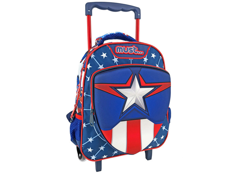 Marvel Avengers Backpack Trolley, Captain America - 31 x 27 x 10 cm - Polyester