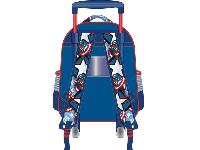 Marvel Avengers Rucksack-Trolley, Captain America - 31 x 27 x 10 cm - Polyester