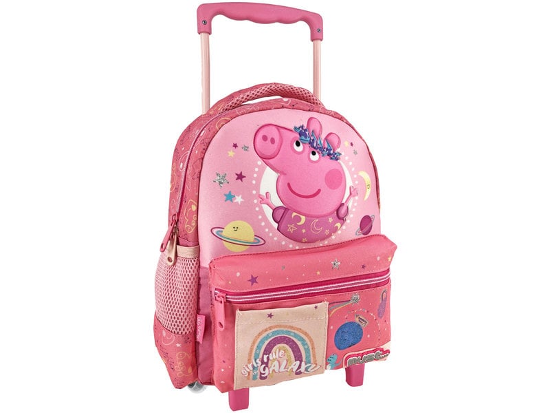 Peppa Pig Rucksacktrolley, Girls Rule the Galaxy - 31 x 27 x 10 cm - Polyester