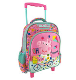 Peppa Pig Backpack Trolley, Happy Days - 31 x 27 x 10 cm - Polyester