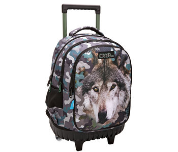 Animal Planet Sac à dos Trolley Wolf - 45 x 34 x 20 cm - Polyester