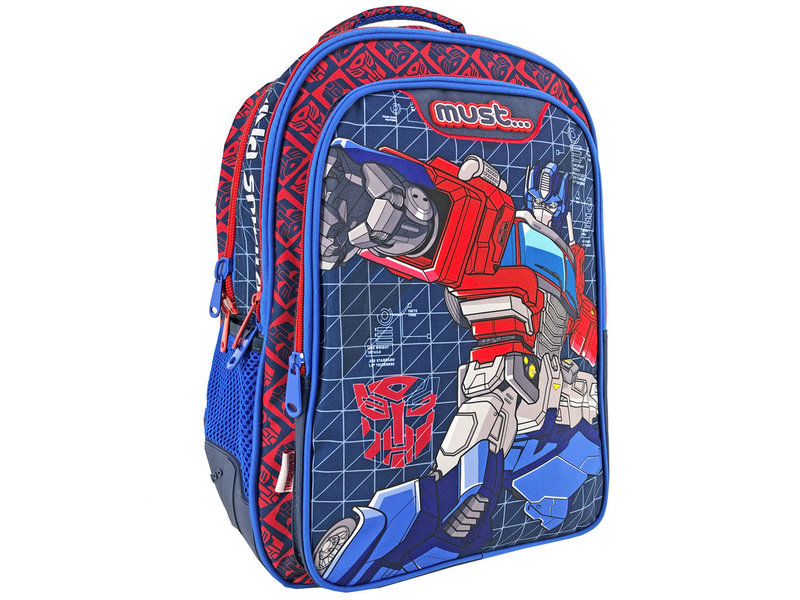 Backpack, Optimus Prime LED - 43 x 32 x 18 cm - Polyester