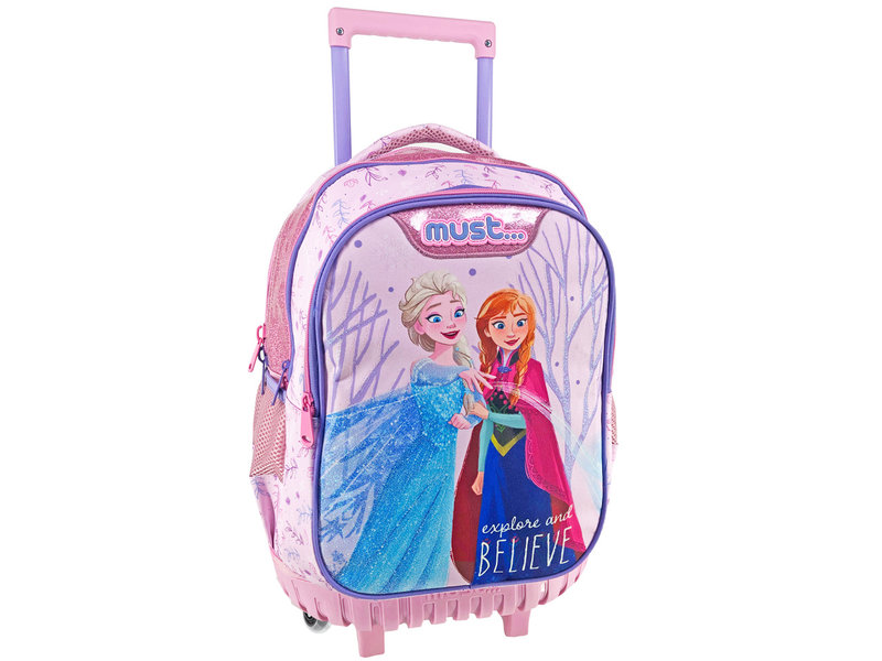 Disney Frozen Backpack Trolley, Explore and Believe - 45 x 34 x 20 cm - Polyester