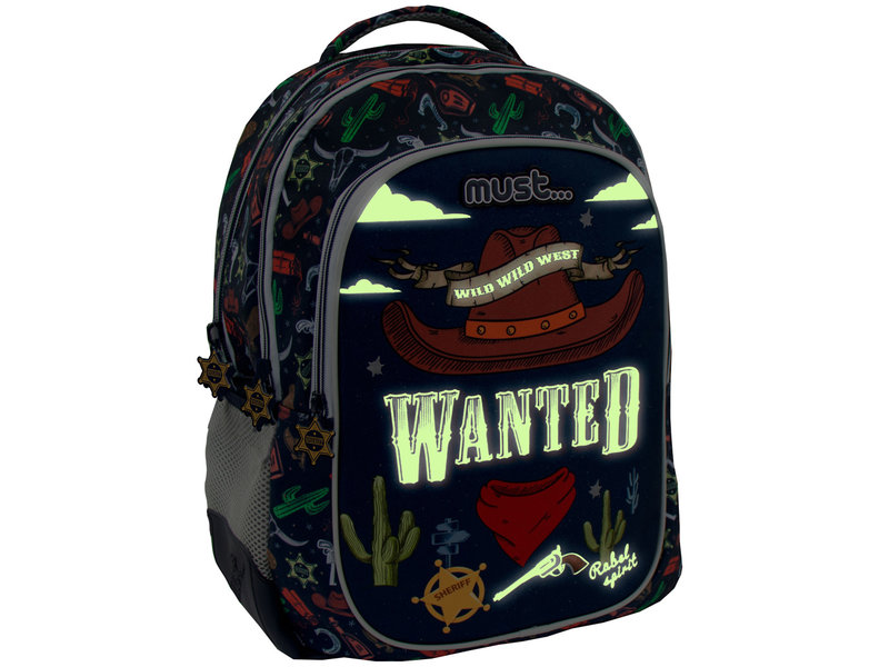 Must Rucksack, Wanted Glow in the Dark - 43 x 32 x 18 cm - Polyester