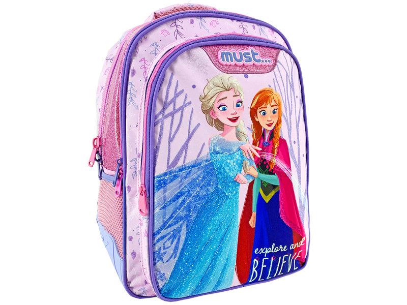 Disney Frozen Backpack, Explore and Believe - 43 x 32 x 18 cm - Polyester