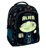 Must Backpack Alien Invasion - Glow in the Dark - 43 x 32 x 18 cm - Polyester