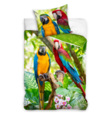 Animal Pictures Bettbezug, Papagei – Einzelbett – 140 x 200 cm – Baumwolle