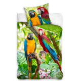 Animal Pictures Duvet cover, Parrot - Single - 140 x 200 cm - Cotton