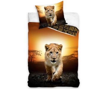 Animal Pictures Duvet cover Lion 140 x 200 + 60 x 70 cm Cotton